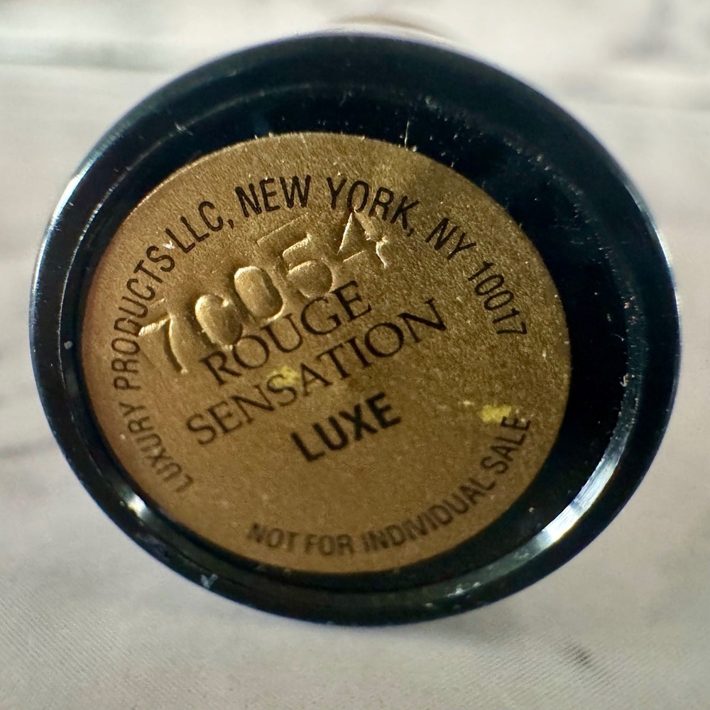 Lancome LUXE Rouge Sensation Lipstick Shimmer Bronze Copper Black Gold Case - Picture 4 of 5